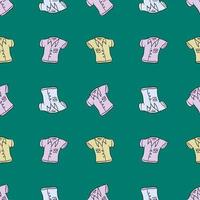 Shirts pattern, illustration, vector on white background