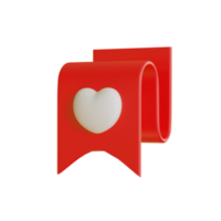 3d bookmark icon for website png