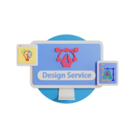 3d illustratie en ui icoon voor website png