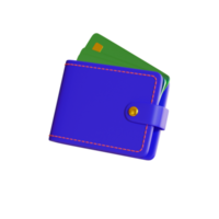 icono de billetera 3d png