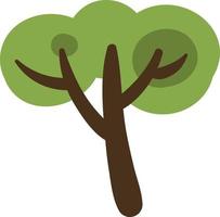 Pistachio tree, icon illustration, vector on white background