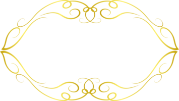 Gold ornament cutout png