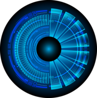 Modern Cybersecurity Technology Blue Eye Cutout png