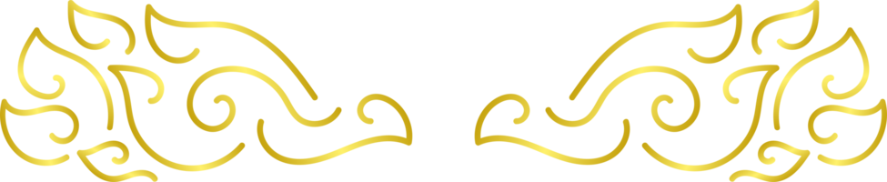 goud ornament uitknippen png
