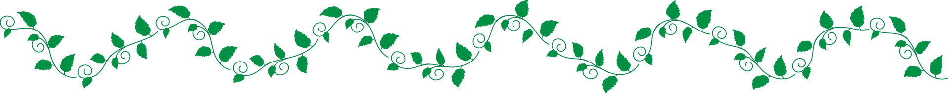 Ornamentausschnitt mit grünen Blättern png