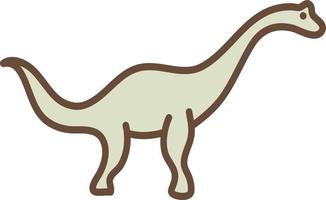 Light green dinosaur, illustration, vector on a white background.