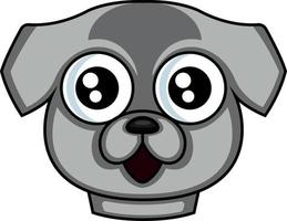Happy dog illustration vector on white background