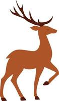 Big deer, illustration, vector on white background.