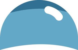 Swimming cap, illustration, vector, on a white background. vector