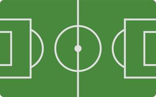 Football field, illustration, vector on white background.
