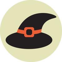 Witch hat, illustration, vector on a white background.