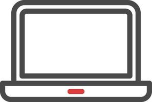 Office laptop, illustration, vector, on a white background. vector