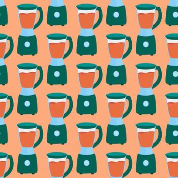 patrón de licuadora , ilustración, vector sobre fondo blanco