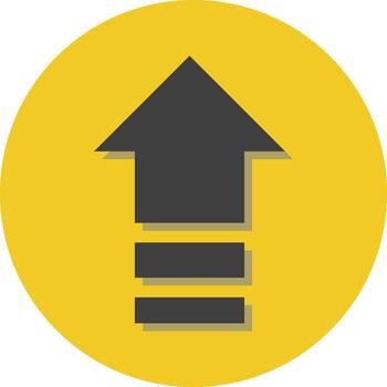 Eject button, illustration, vector, on a white background. vector