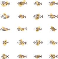 Yellow fish, illustration, vector, on a white background. vector
