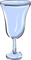 Fancy vodka cup, illustration, vector on white background.