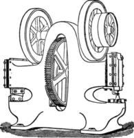 Shearing Machine, vintage illustration. vector