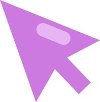 Purple cursor, illustration, vector on a white background.