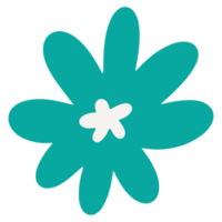 söt påsklilja blomma i trendig hand dragen illustration för design element png