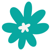 niedliche narzissenblume in trendiger handgezeichneter illustration für designelement png