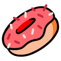 Sweet doughnut Illustration for sweet dessert png