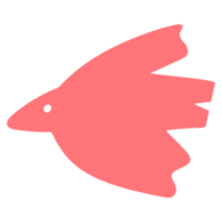 Bird cloud in naive style illustration design. png