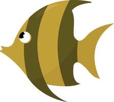 Golden fish , illustration, vector on white background