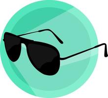 Modern sunglasses ,illustration, vector on white background.