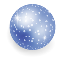 boule de noël avec impression et motifs de noël. png