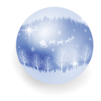 boule de noël avec impression et motifs de noël. png