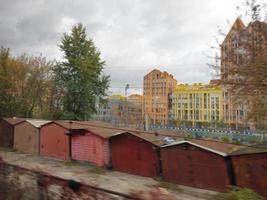 KIEV, UKRAINE OCTOBER -  20, 2022 Autumn panorama of the city photo