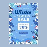 Winter Sale Poster vector