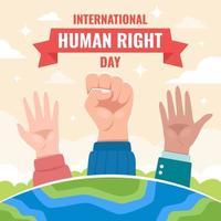 International Human Right Support Celebration vector