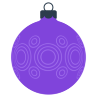 Boule de boule de Noël plate png