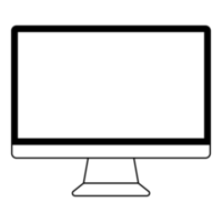 pc monitor screen icon illustration png