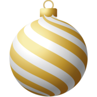 bola de navidad dorada adorno colgante de lujo png