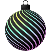 holografiska jul boll isolerat grafisk png