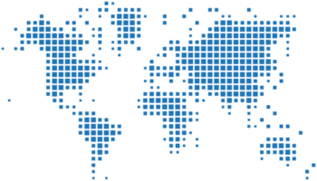 mapa del mundo de forma cuadrada png