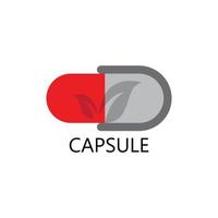 vector de logotipo de cápsula