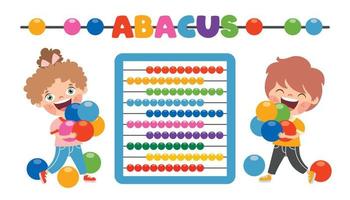 Abacus Toy For Children Education vector