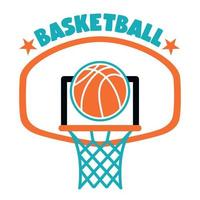 Logo Design For Basketball Sport vector