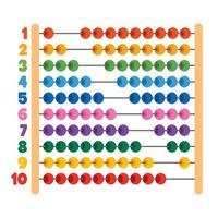 Abacus Toy For Children Education vector