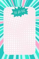 test tube template vector image to-do list