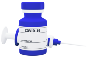 coronavirus vaccine 3d render png