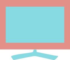Big television, illustration, vector on a white background.