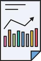 chart report vector illustration on a background.Premium quality symbols.vector icons for concept and graphic design.