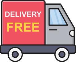 free delivery vector illustration on a background.Premium quality symbols.vector icons for concept and graphic design.