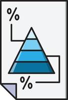 ilustración de vector de hoja de estadísticas en un fondo. símbolos de calidad premium. iconos vectoriales para concepto y diseño gráfico.