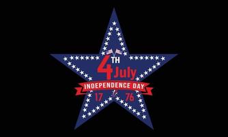 Happy 4th of July Independence Day Typography Vector illustration and colorful design.