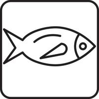 Fried fish, illustration, vector on a white background.